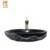 Natural show decorative black basalt stone bathroom sink