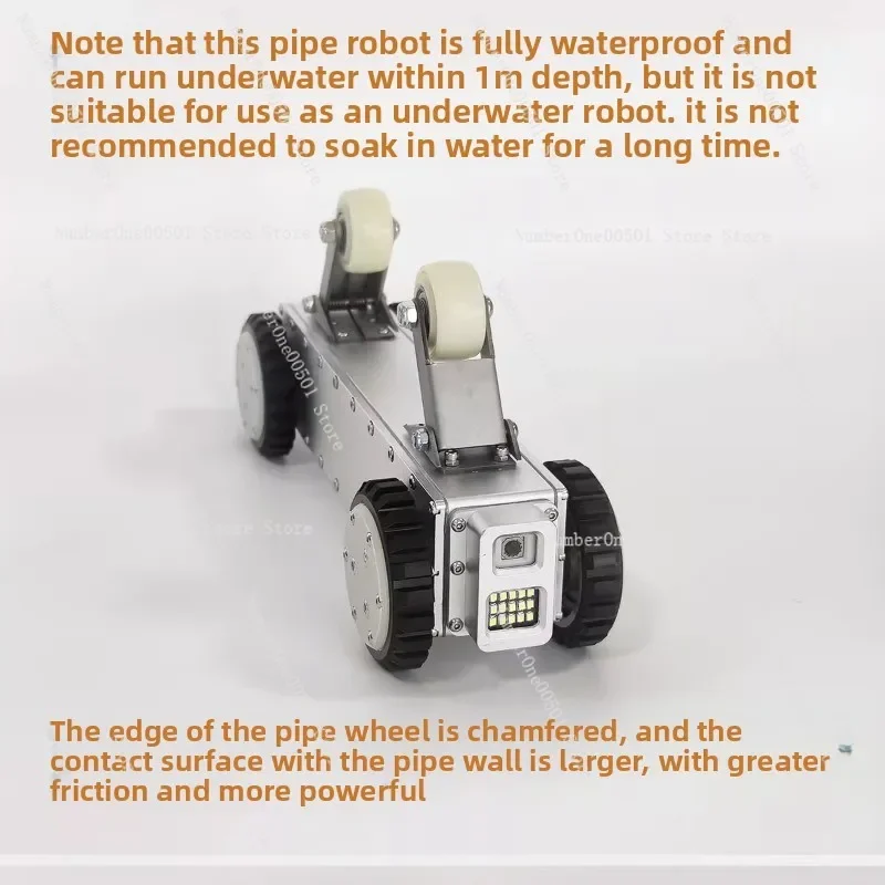 The pipeline robot is suitable for detecting trolleys transmitting wire control through offline pictures and pulling wires