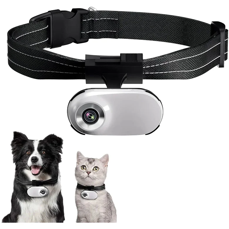 

2025 OEM 1080P Mini Action Camera Night Vision 1080P Color Screen Pet Cat Collar WIFI Wireless 128GB For Video Recordings