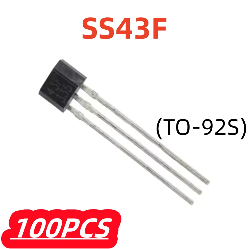100Pcs/lot 100% New 43F SS443F SS43F DH43F YS43F TO-92S For Hall Sensor Original