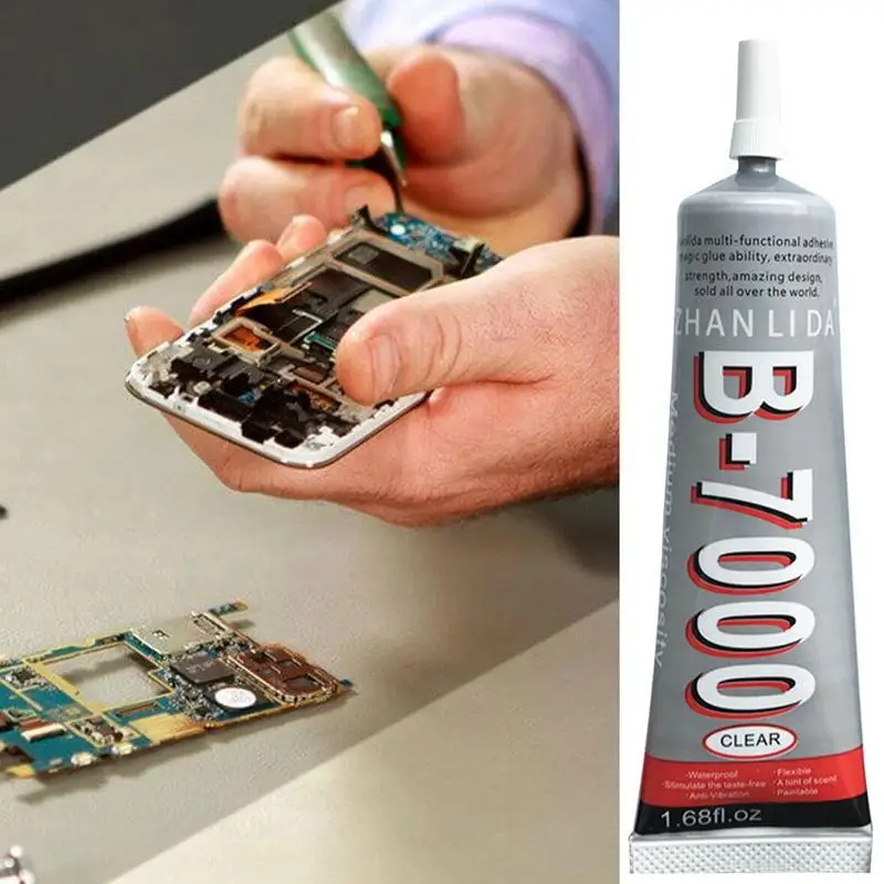 B7000 Adesivo Industrial Multiuso Transparente Contato Reparação de Telefone Adesivo Multiuso Jóias Strass Super Cola