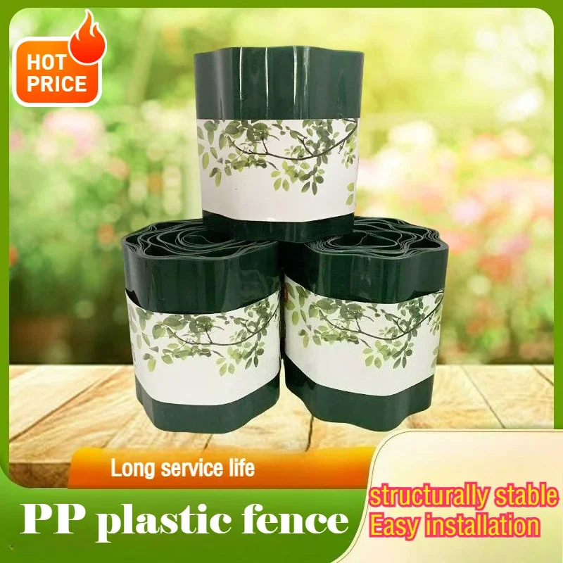 9M Garden Grass Lawn Edge Border Fence Path Flexible Lawn Edging Outdoor Landscape Fencing For Yard Garden Decoration