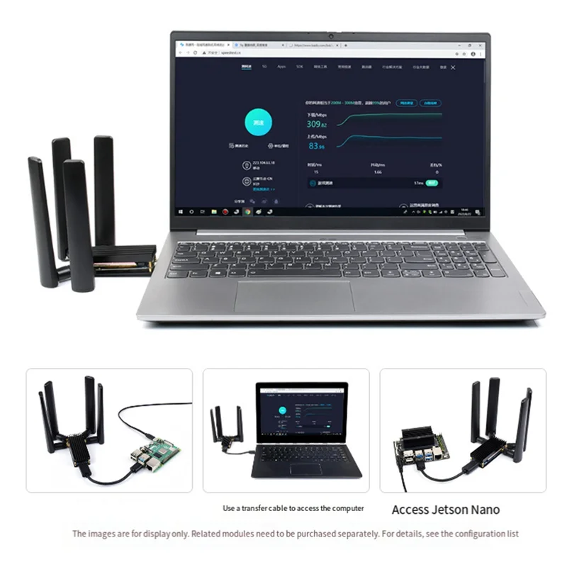 

Плата расширения адаптера 5G DONGLE, синий ПК + металл, интерфейс USB3.1 M.2 USB3.1 для Raspberry Pi Jetson Nano