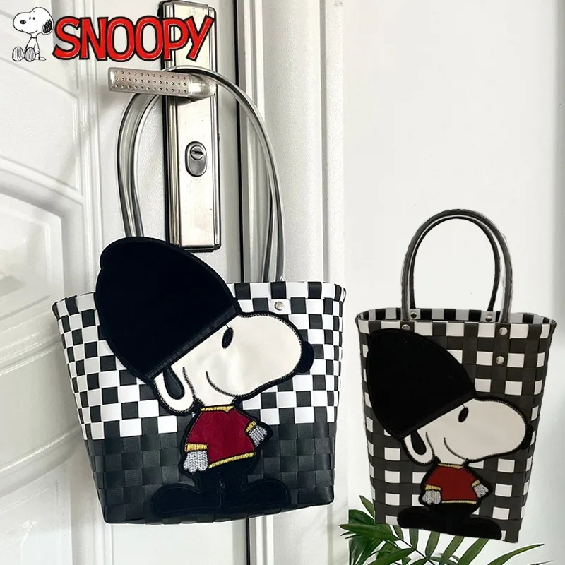 

Snoopy сумки на плечо ручной работы для женщин, модные сумки, кавайная сумка для покупок, большая вместительная дорожная сумка на плечо, подарки