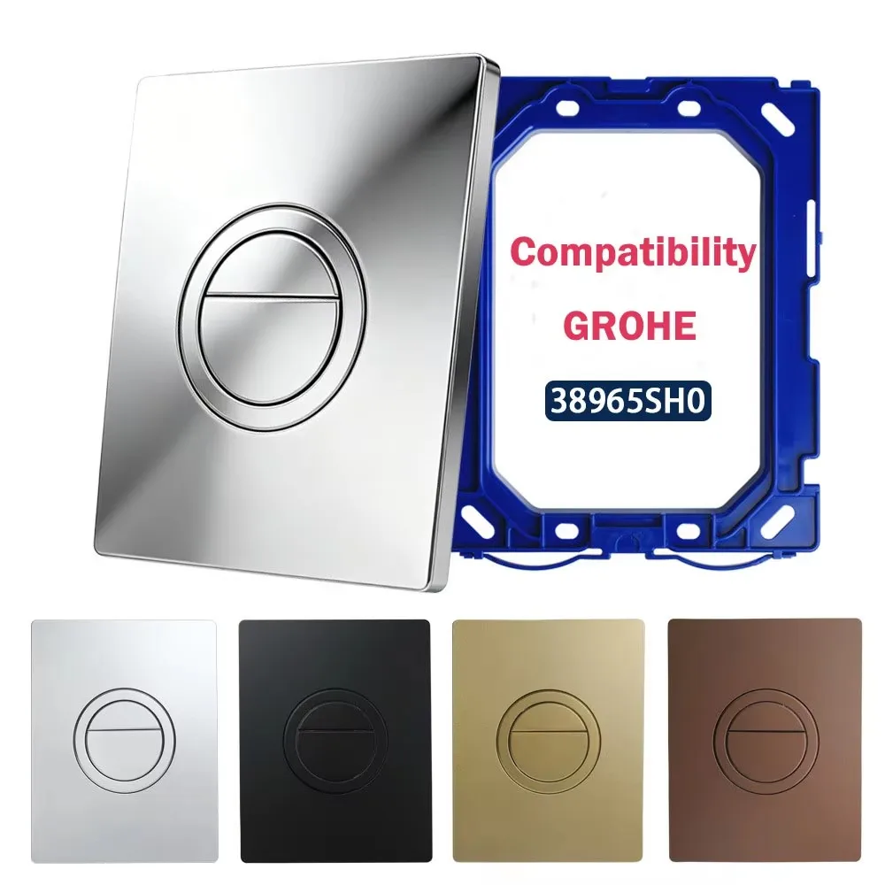 Botão de Descarga Dupla Compatível com Grohe GD2 Cosmopolitan 38732/38966, Substituição da Tampa do Tanque de Vaso Sanitário Embutido