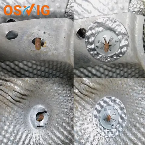 10PCS OE # 폭스바겐 아우디 배기 파이프 단열 패드 고정 및 유지보수 키트 N90335004 N90796501