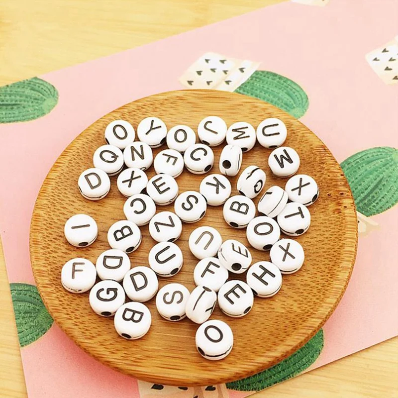 1100 Early Childhood Educational Puzzle Children Acrylic Letter Set Combination Letter Beads DIY Beaded