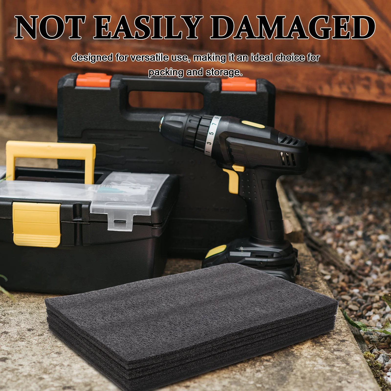 

4 шт. полиэтиленовые листы, черный лист пенопласта для изготовления ящиков для инструментов, упаковка проектов «сделай сам», пенопластовые вставки, упаковочные материалы