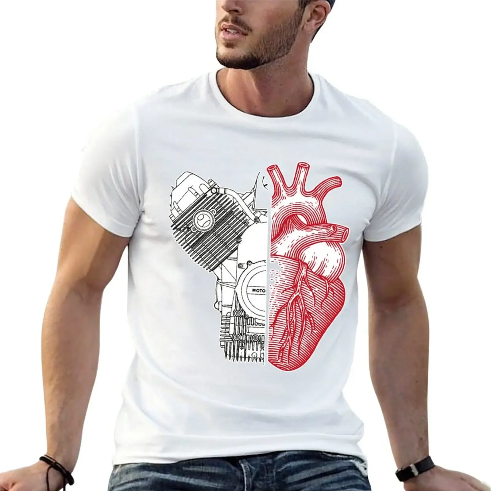 Ho un cuore bicilindrico 5 T-Shirt sublime anime clothes boys whites anime black t-shirts for men