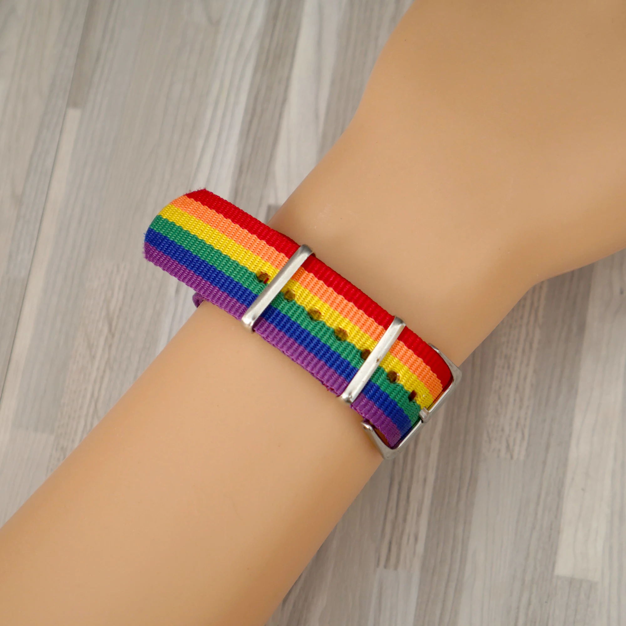 Nylon Rainbow Lesbians Gays Bisexuals Transgender Bracelets for Women Girls Pride Woven Braided Men Couple Friendship Jewelry - view 2