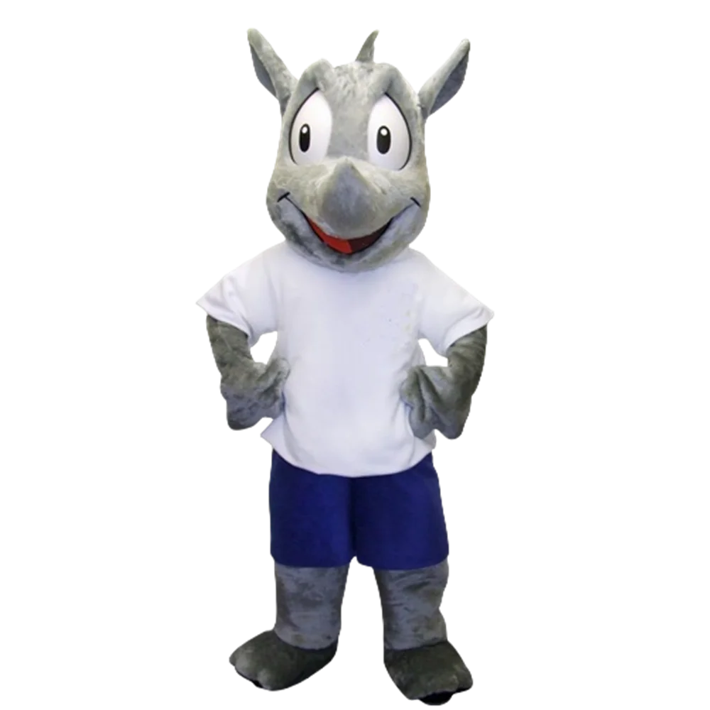 MASCOT Robert the Rhino mascot costume custom fancy costume anime cosplay kits mascotte theme fancy dress carnival costume 37