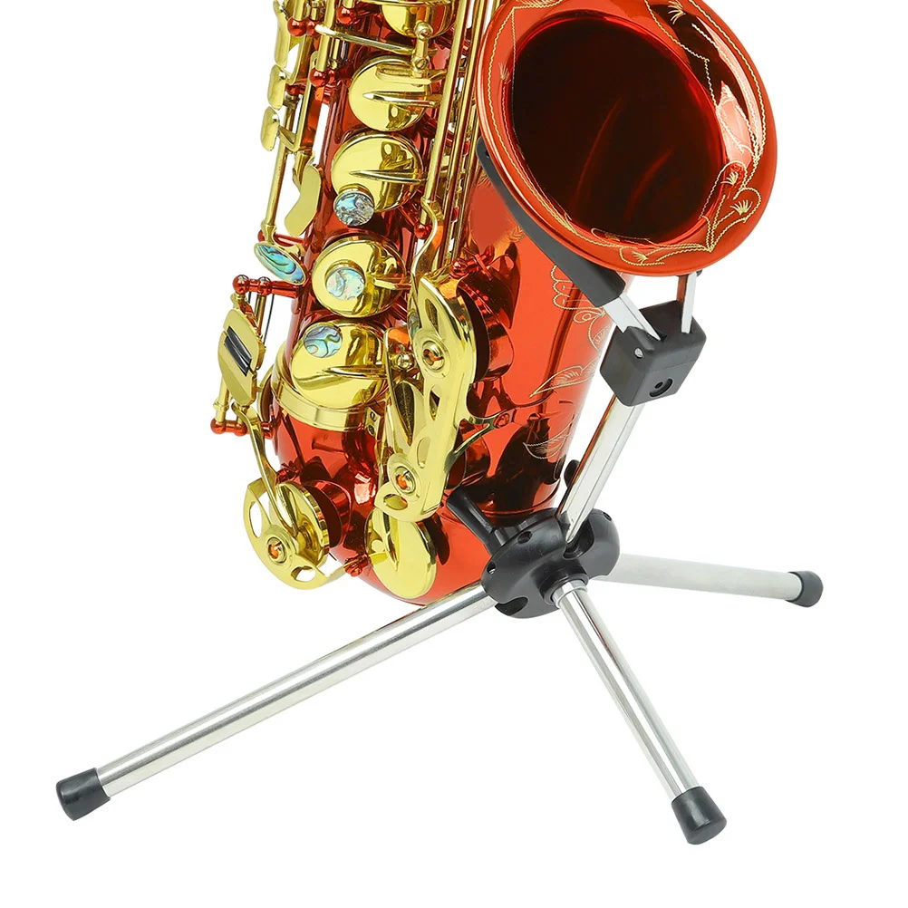 

1pc Saxophone Stand Foldable Wind Instrument Holder Portable Anti-Slip Support For Alto Sax Display Bracket Trumpet Instrument