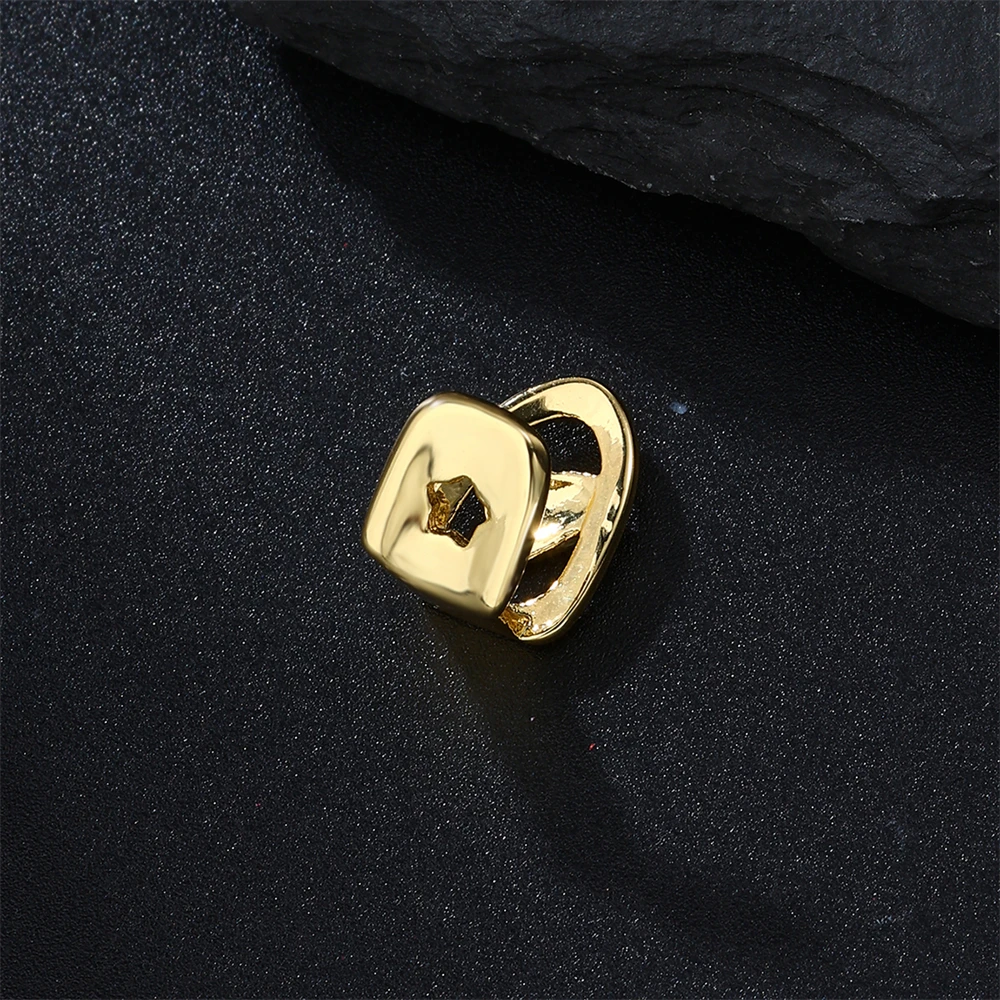 D & Z 싱글 치아 하트 모양 그릴, 할로우 하트 참 그릴, 치과 입 치아, 힙합 쥬얼리 선물, 새로운 패션