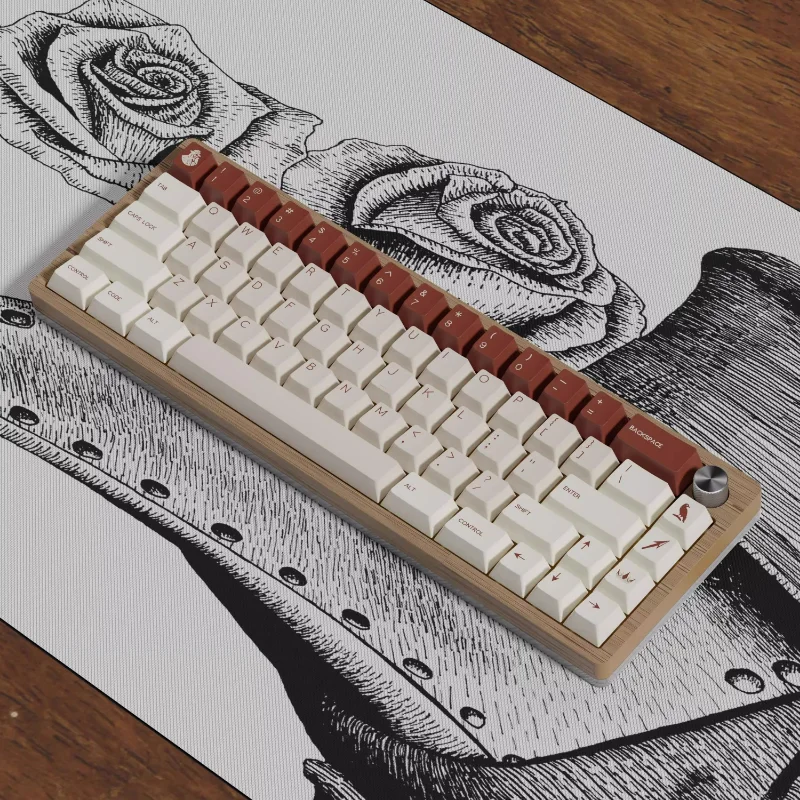 Teclas con tema de plaga MiFuny, teclas Retro PBT Cherry Profile para teclado mecánico, accesorios para jugadores, PC, portátil, regalos personalizados