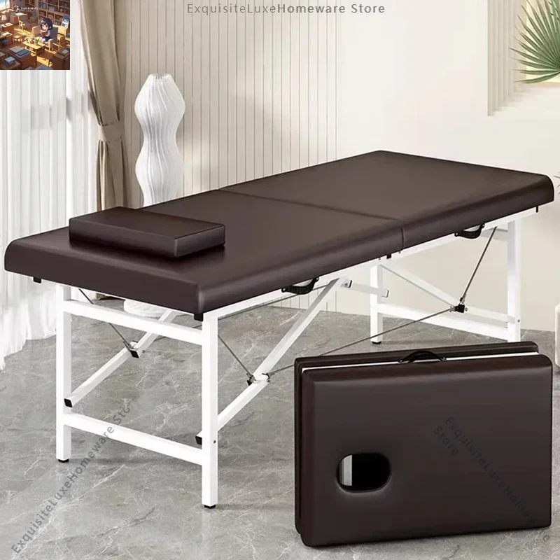

Tattoo Mattresses Foldable Bed Pedicure Portable Facial Massage Chairs Full Body Spa Camas Portatil Massage Furniture MQ50MB