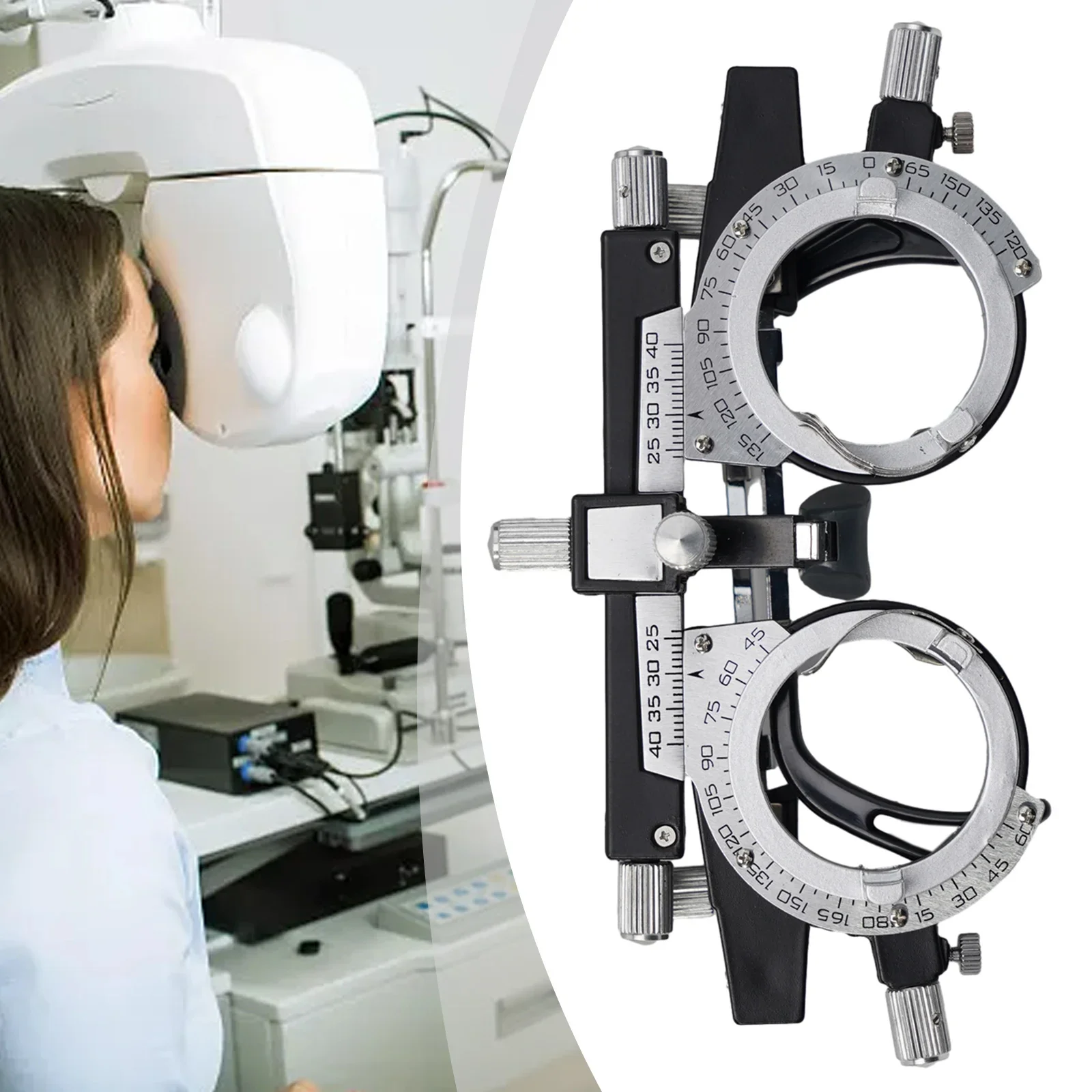 Ramka próbna Ramka soczewki optycznej Regulowany instrument optyczny Ramka soczewki próbnej Metalowa plastikowa optometria oka Optician