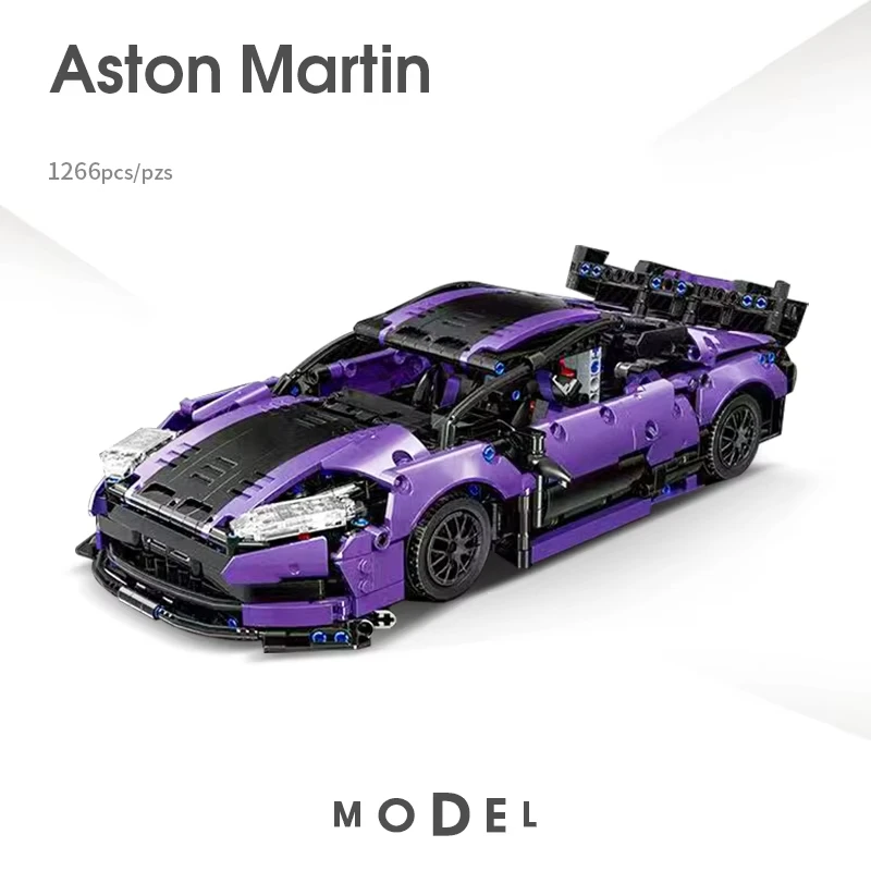 크리 에이 티브 MOC 빌딩 블록 스포츠카 모델 키트 조립 벽돌 교육 건설 장난감 어린이를위한 생일 선물