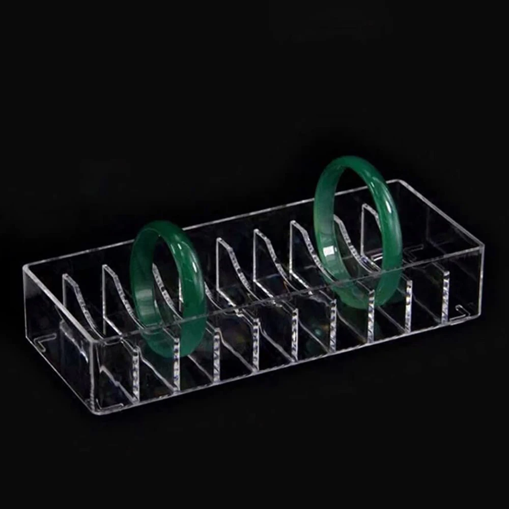 20/10Slots Acrylic Bracelet Jewelery Box Transparent Bracelet Jewelry Display Organizer Bracelet Storage Showcase Box