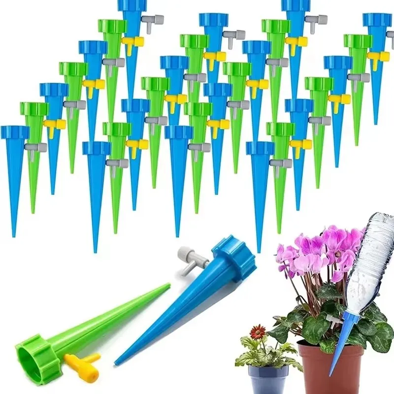 Automatic Drip Irrigation System Self Watering Spike for Flower Plants Greenhouse Garden Adjustable Auto Water Dripper Device