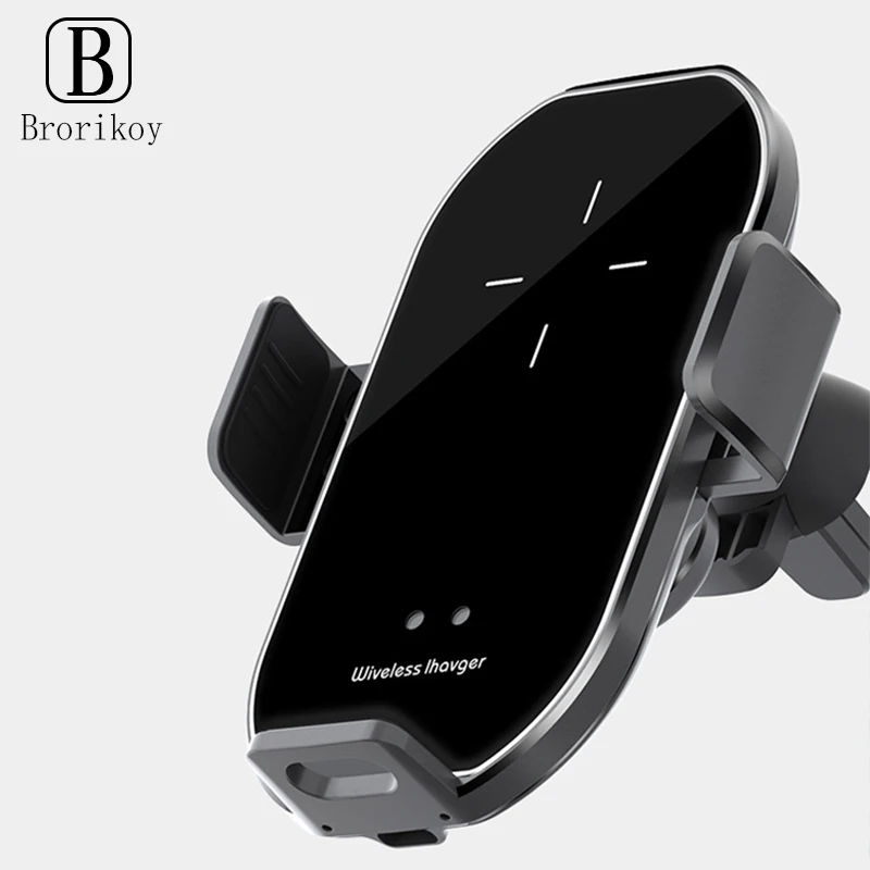 Car Wireless Charger Stand 10W Fast Wireless Charging Auto Bracket for iPhone 11 12 Pro Max Xs XR Samsung S20 S10 Note 10+ 9 8