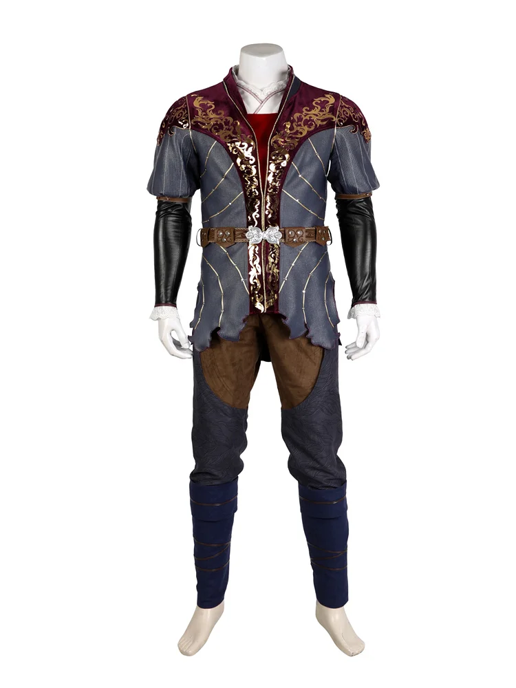 Game Astarion Cosplay Costume Fantasy Battle Suit   For Adult Men Halloween  Fantasia Outfit