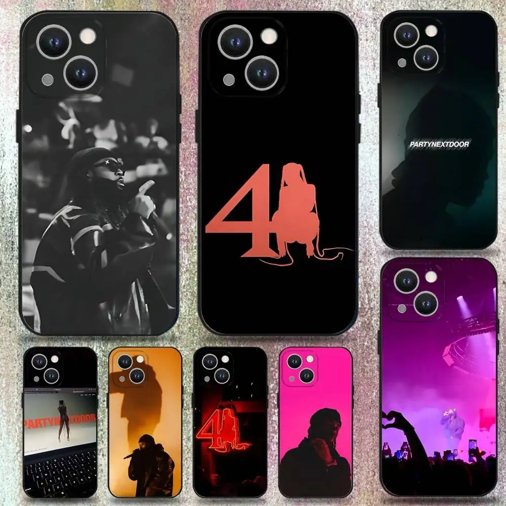

Singer Partynextdoor Phone Case For iPhone 16,15,14,13,12,11 Plus,Pro Max,XS,X,XR,SE,Mini,8,7,Soft Silicone Black Cover