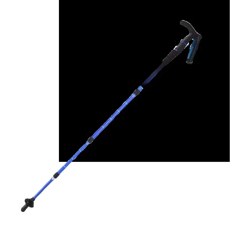 Trekking poles aluminum clamp telescopic climbing equipment Non-slip hiking folding crutches carbon fiber canes