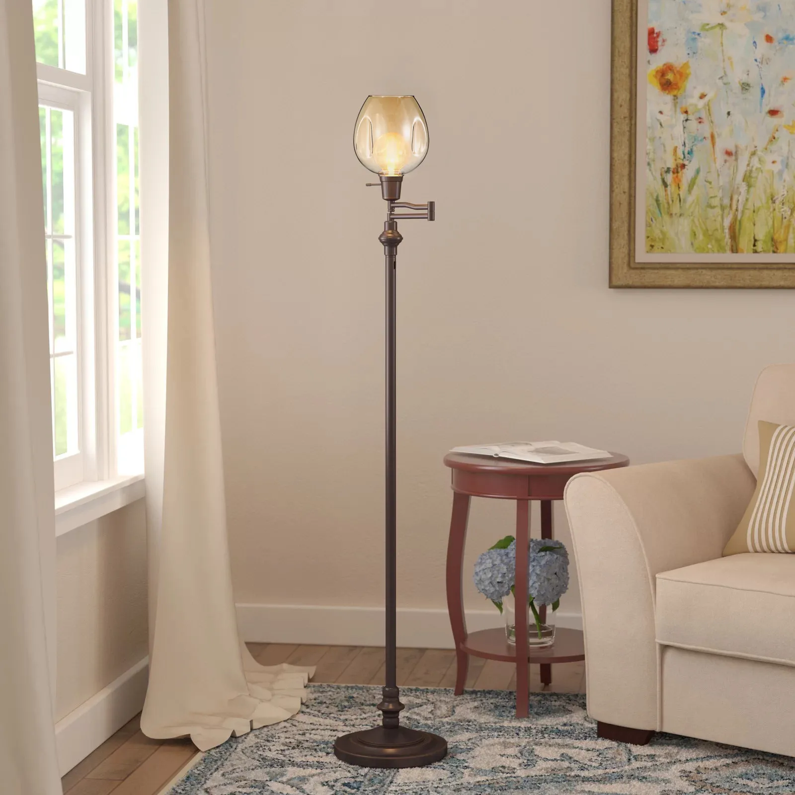 1PC European Style Transparent Glass Lamp Cover Bedroom Lampshade Lighting Accessories
