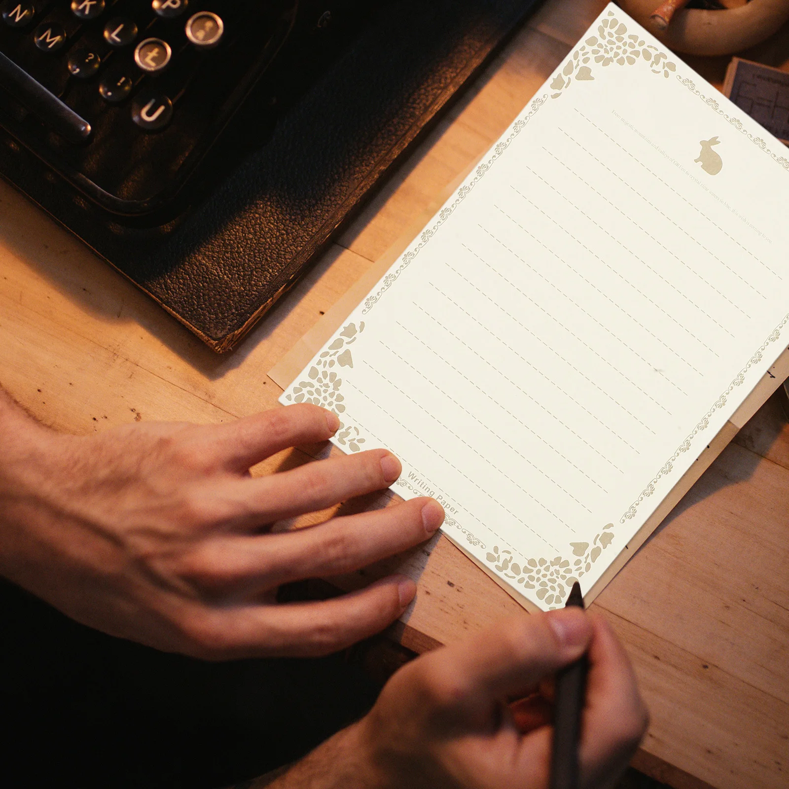 1 Set Paper Envelope Set Adorable Pattern Wedding Party Festival Invitation Letter Writing Stationery Decorative Writing Paper