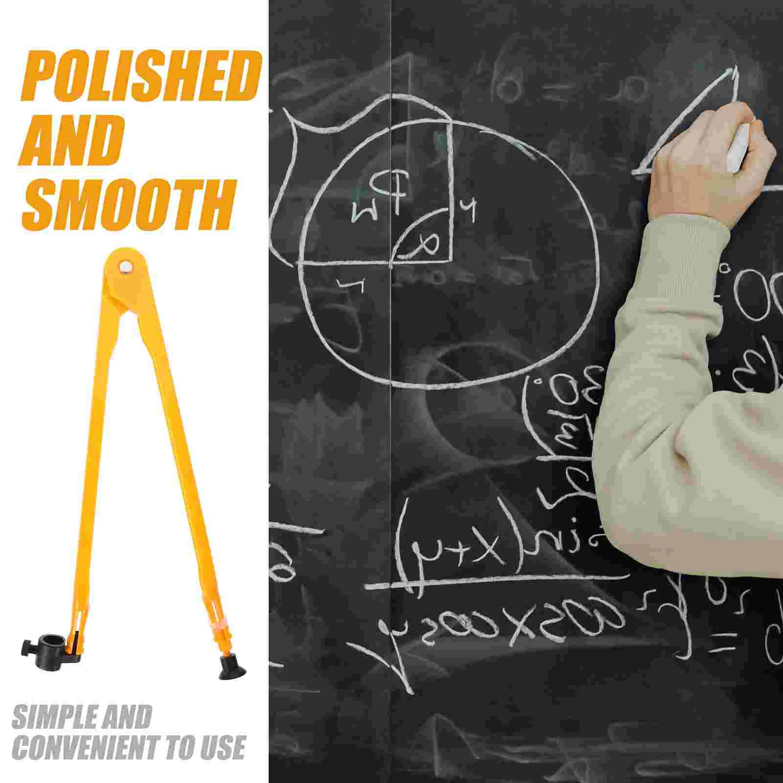 Pencil Set Compass Teaching Tool Office Student Use Large Geometry 46X74cm Plastic Whiteboard Drawing