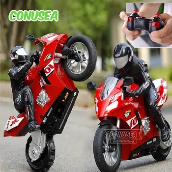 Voiture télécommandée de cascade moto 1/6, modèle réduit de moto haute vitesse, radiocommandée 2,4 GHz, jouet de drift pour garçons et enfants 10 best sales Moto radiocommandée - №3