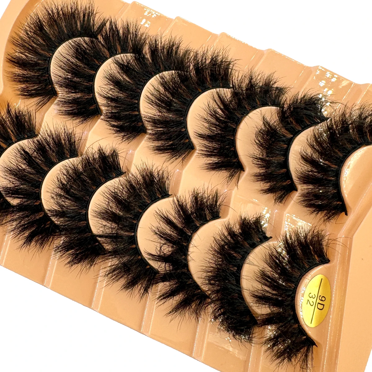 HBZGTLAD 新しい 7 ペア 9D ふわふわ厚い希少なつけまつげミンクヘア手作りセクシーなフェスティバル