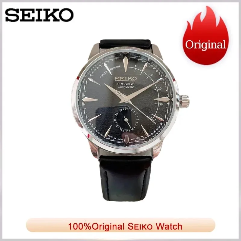 SEIKO Exquisite Dial Men\'s New Watch Quartz Movement Creative Four Needle Dial High Quality Fashion Fine Leather Multifunctional