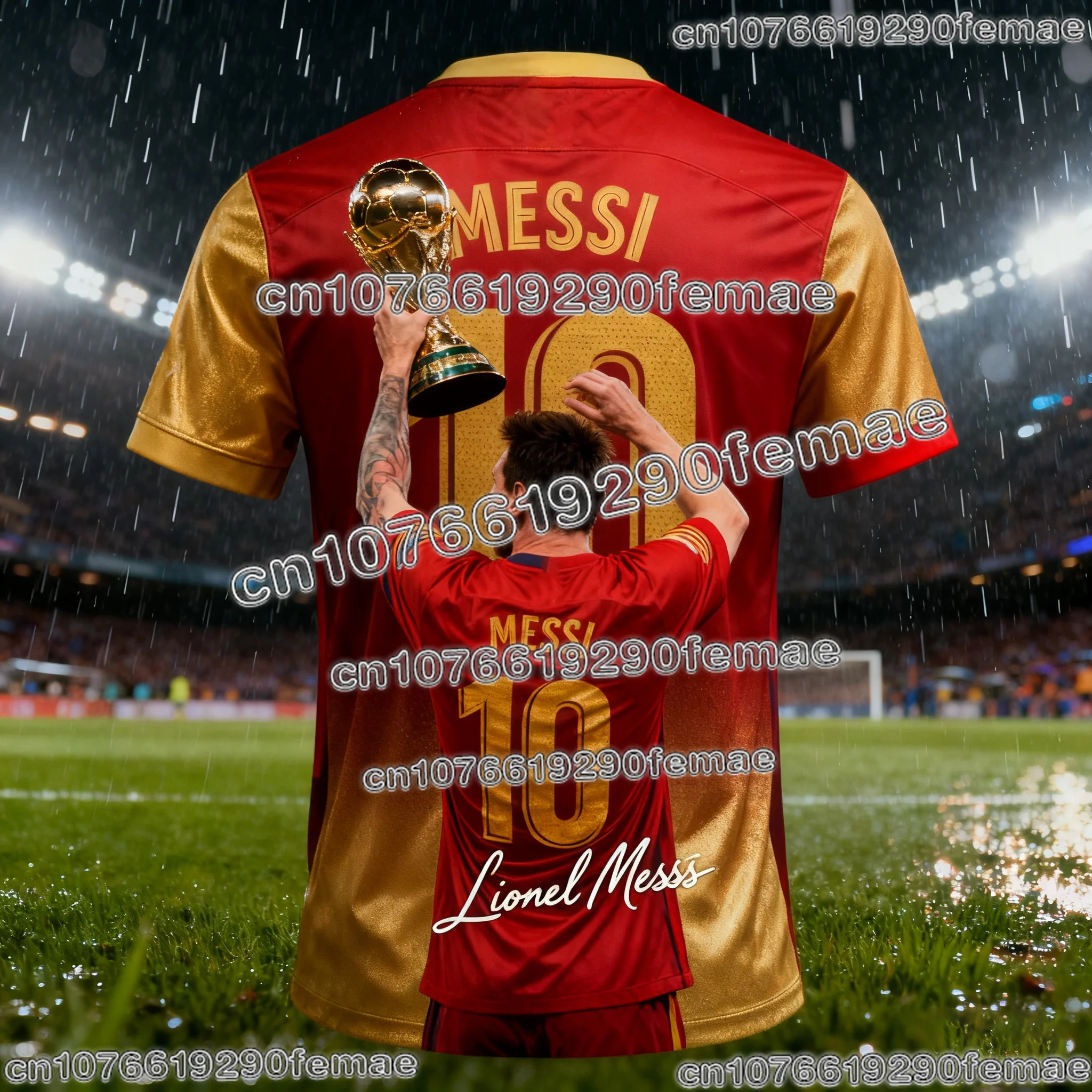 2026 AI MESSI #10 Fan Edition Football Jersey Kids and Adults Soft Training Tee Suitable for Hot Summer Sports Activities