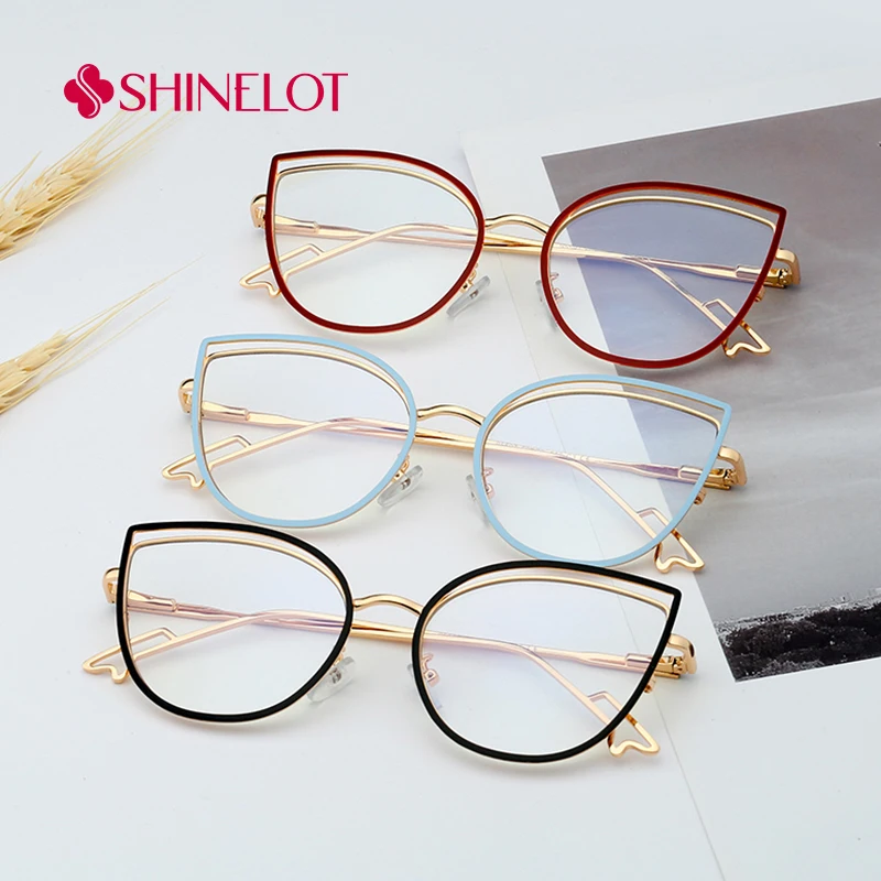 

95597 Cute Cat Eye Double Layered Eyeglasses Frame Youth Style Eyewear Trendsetters Glasses All Face Shapes Accessories
