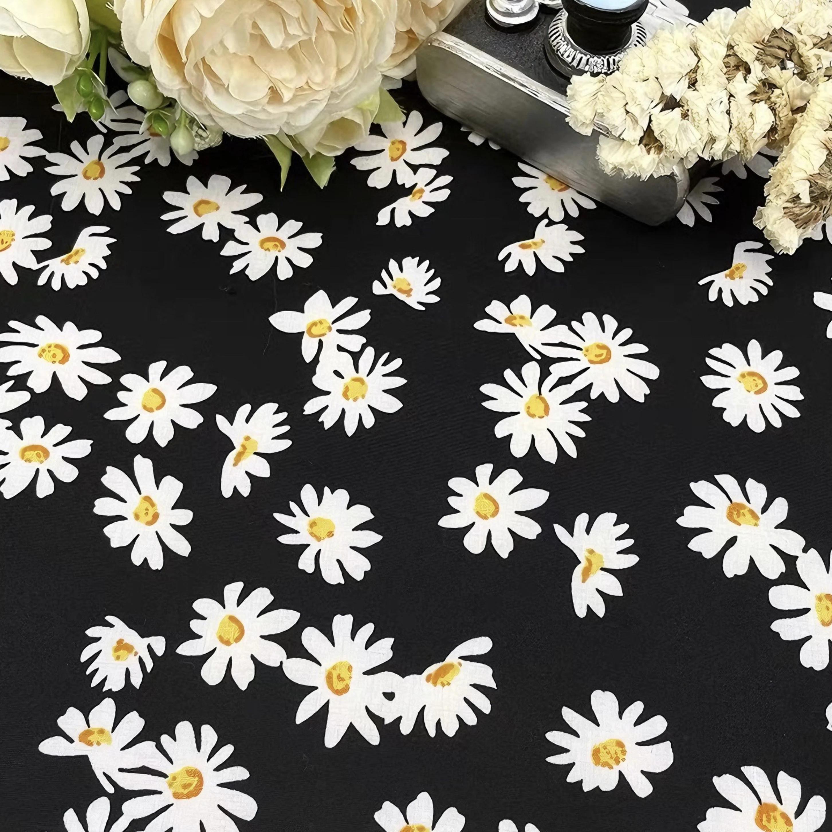 145x50cm-alta-qualidade-margarida-floral-impressao-100-algodao-tecido-para-vestidos-de-moda-feminina-blusas-saias-artesanato-diy