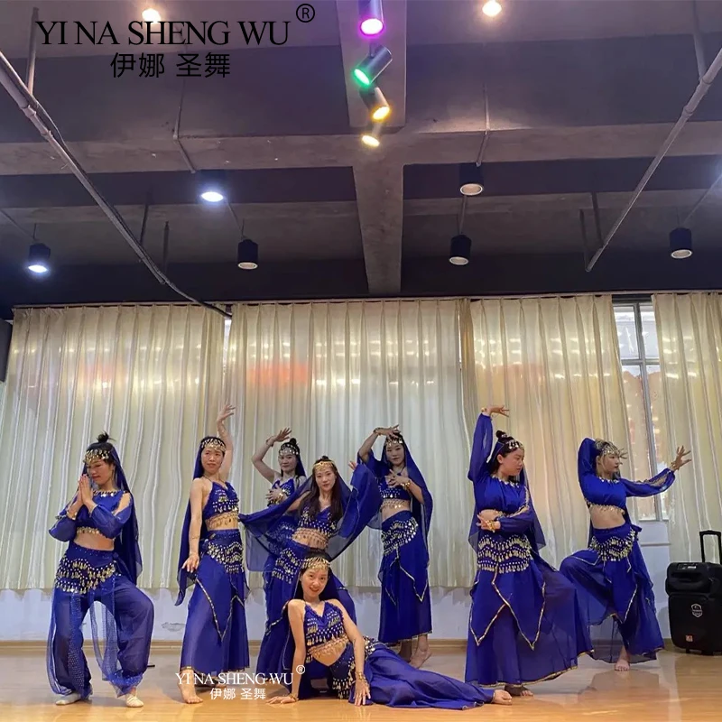 Costumes de danse du ventre cosplay pour femmes, ensemble de danse du ventre pour filles, vêtements de danse du ventre, taille JO7 pièces