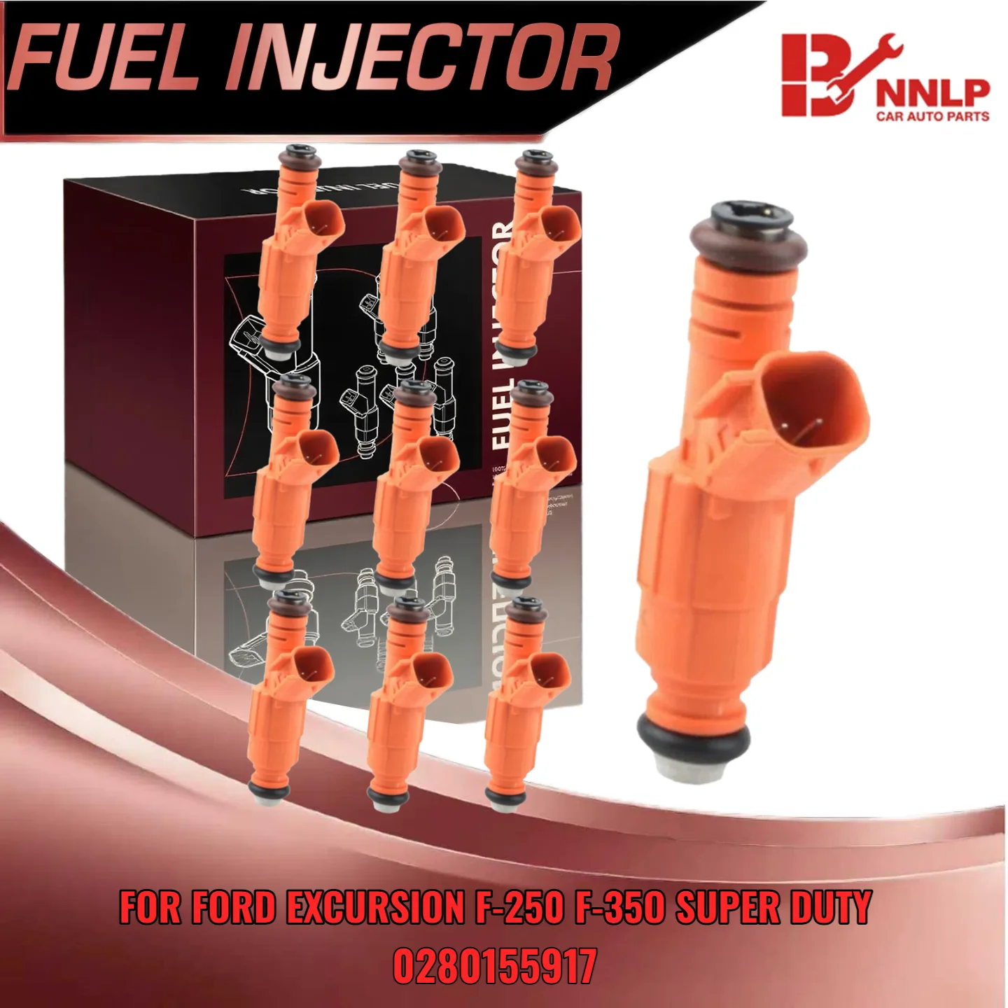 

10x Fuel Injector for Ford Excursion F250 F350 Super Duty V10 6 8L 0280155917
