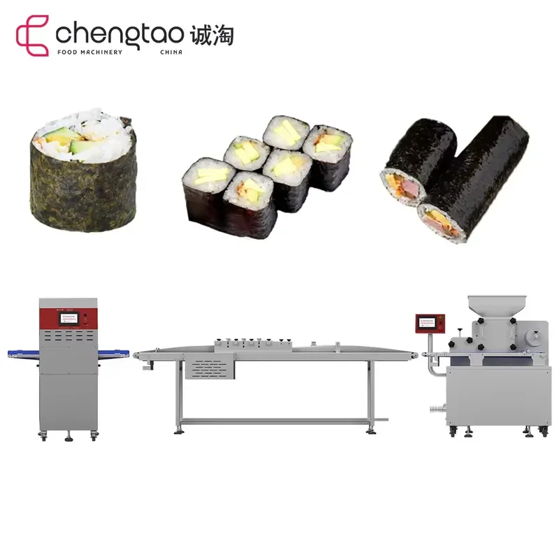 New Industrial Seaweed-Wrap Sushi Maker Rice Mill Food Grade 304 Stainless Steel 220V High Capacity 70-100pcs/min Touch