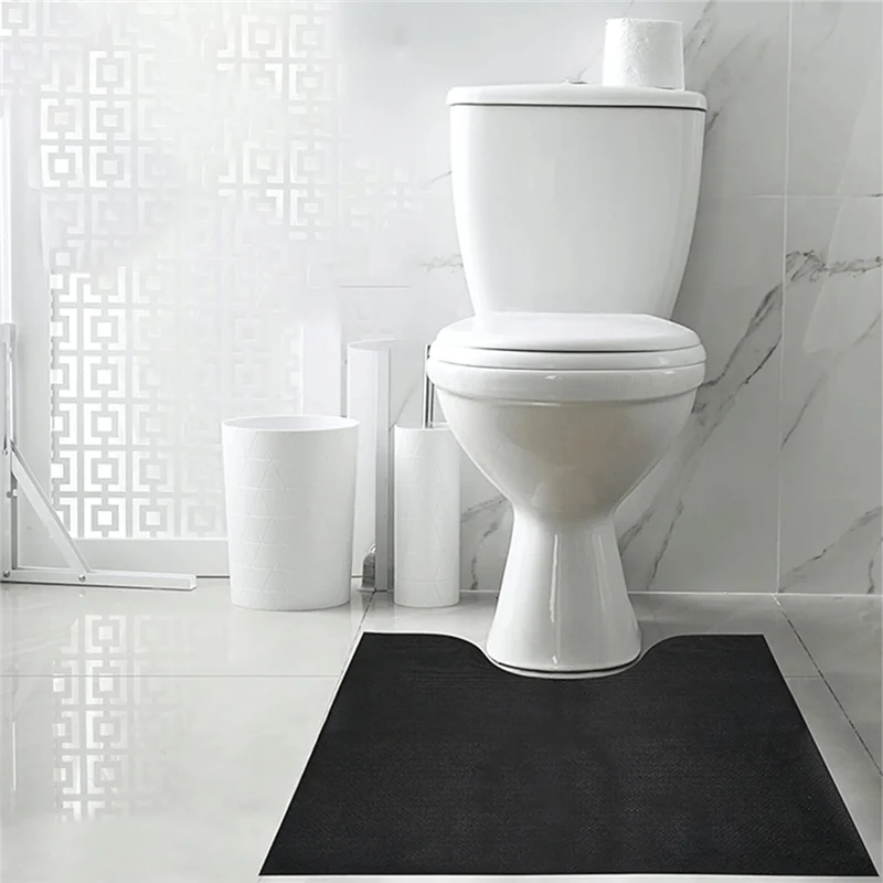 

Upgrade Commode Potty Training Mats For Boys, Toilet Training Mats, Toilet Rugs, Toilet Rugs Shaped Washable-B09B