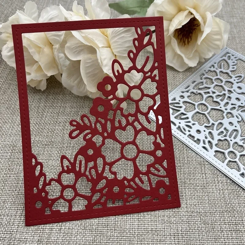 

Металлические вырубные формы для цветочных рамок, трафареты для скрапбукинга, декоративного тиснения, рукоделия, шаблоны для вырезания