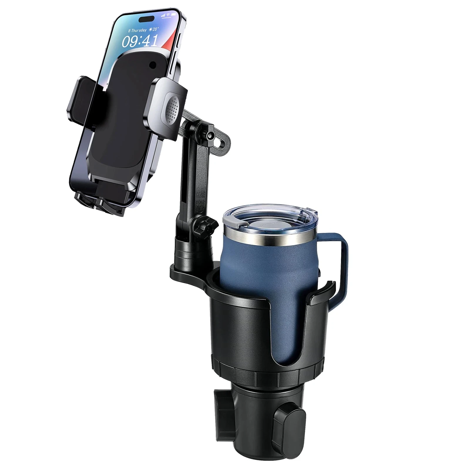 Auto-Handyhalterung, Getränkehalter-Handyhalterung mit Speicherfunktion 360° ° Drehbare iPhone-Autohalterung mit Verstellbarem Langarm – Detail 8