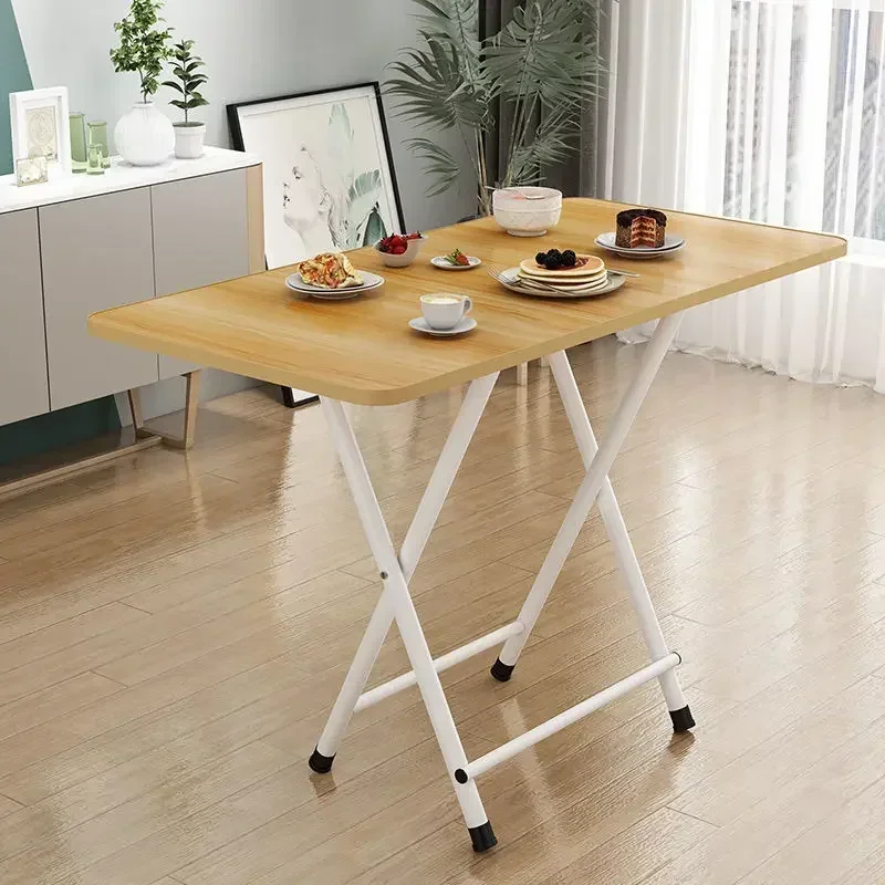 Furniture Simple Household Small Apartment Folding Table Eating Table Student Study Dormitory Portable Parallel Bars Ground Mark