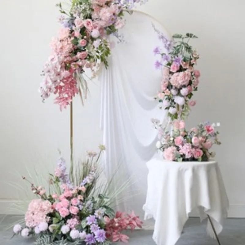 

Pink Series Floral Ball Arrangement, Wall Arch, Hang Flower Row, Party Centerpiece Decor, Stage Road Lead Floo