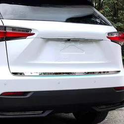 For LEXUS NX 200t 300h 2015 2016 2017 Rear Trunk Chrome Tail Gate Door Cover Trim Molding Bezel Styling Sticker Garnish