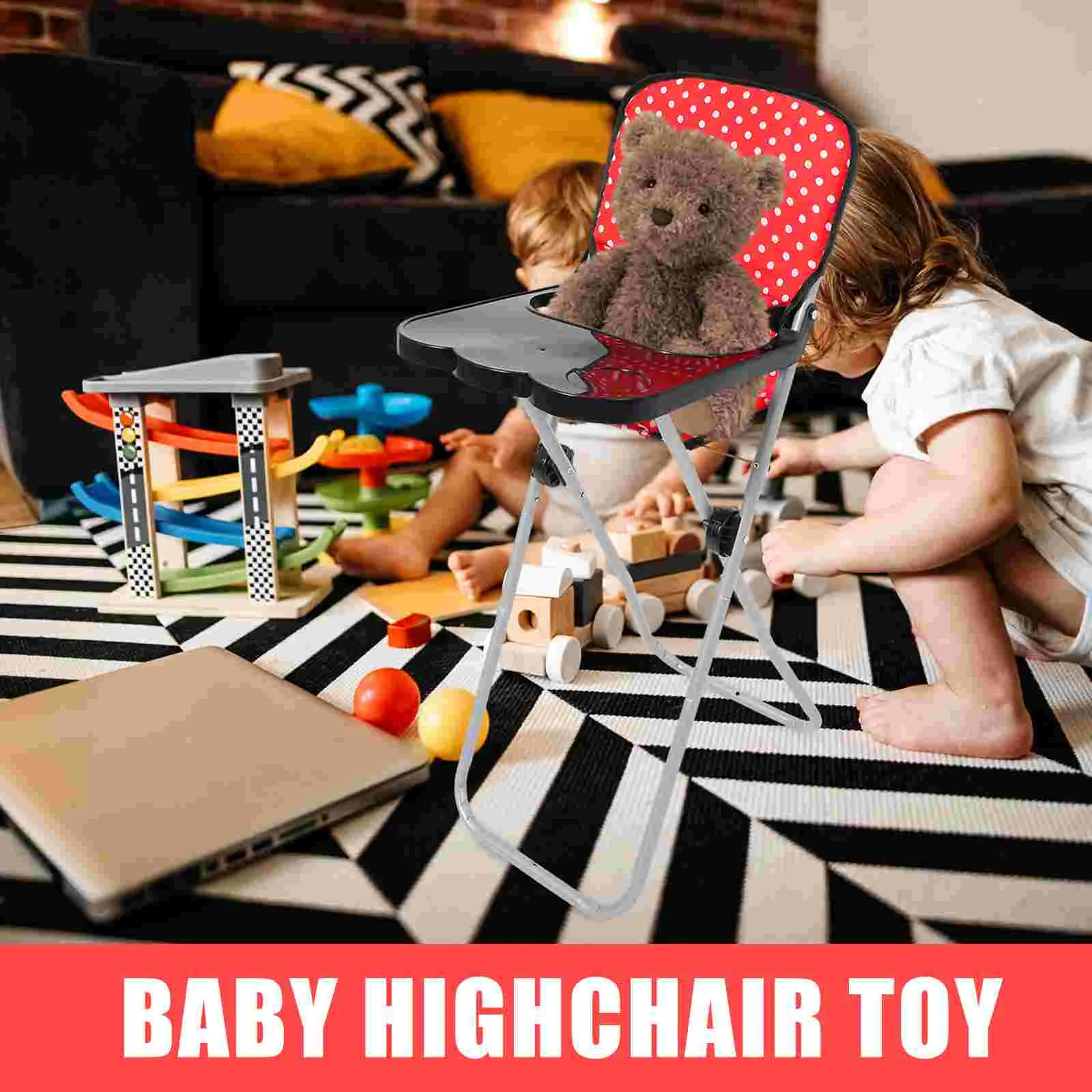 Dining Chair Play Highchair Simulated Toy Baby Accessories Small For Dolls Kids