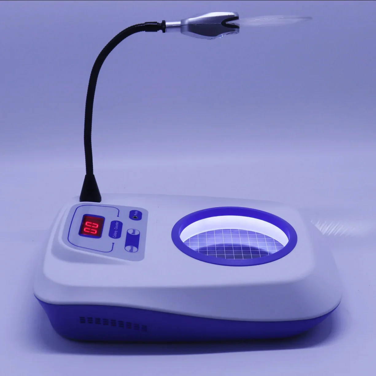 

Custom Designs Rechargeable Voice Counting Colony Counter for Lab