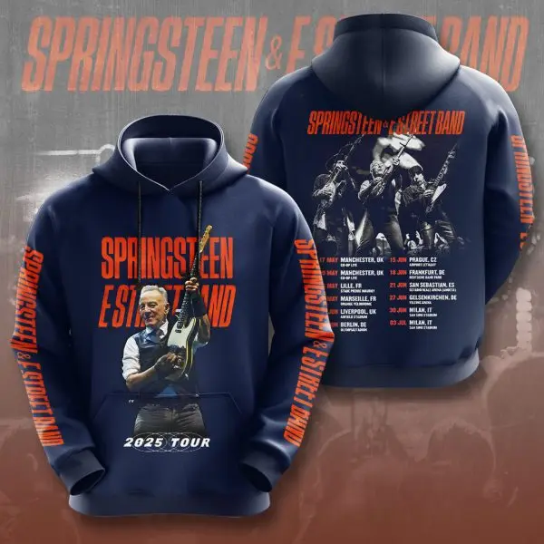 الكلاسيكية بروس سبرينغستين هوديس 2025 جديد ثلاثية الأبعاد روك المغني طباعة البلوز عادية الرجال النساء الهيب هوب الاتجاه رياضية Y2k البلوز #3