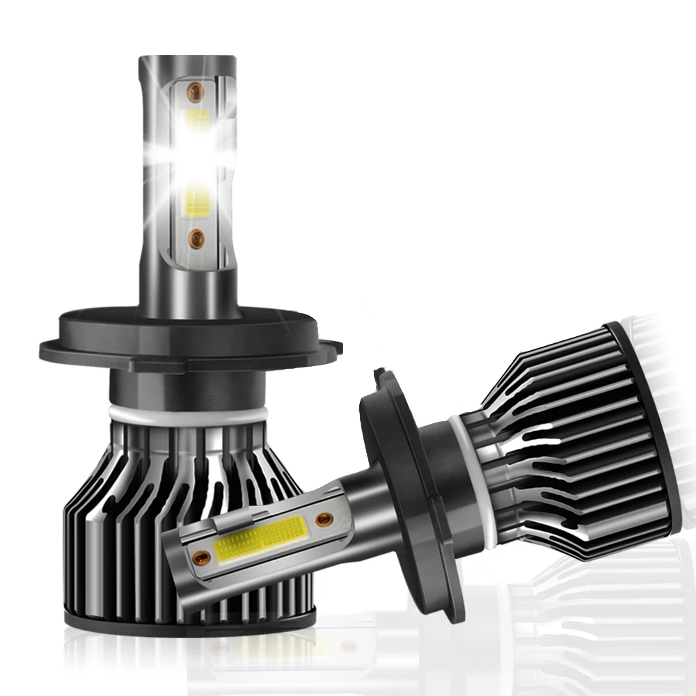 

High/Low beam H4 LED Headlight 60W 6500K White Fog Lights COB Led Bulbs DC12V Car Front Light For Toyota Tundra 2014-2018