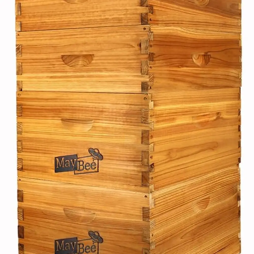 

Полный комплект улья с 10 рамами и рамами с покрытием из пчелиного воска, 2 глубокими коробками и 2 Supers